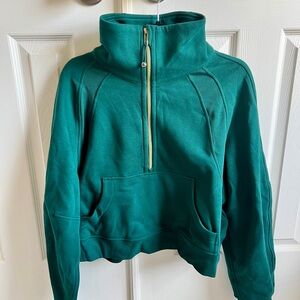Lululemon Scuba funnel neck half zip